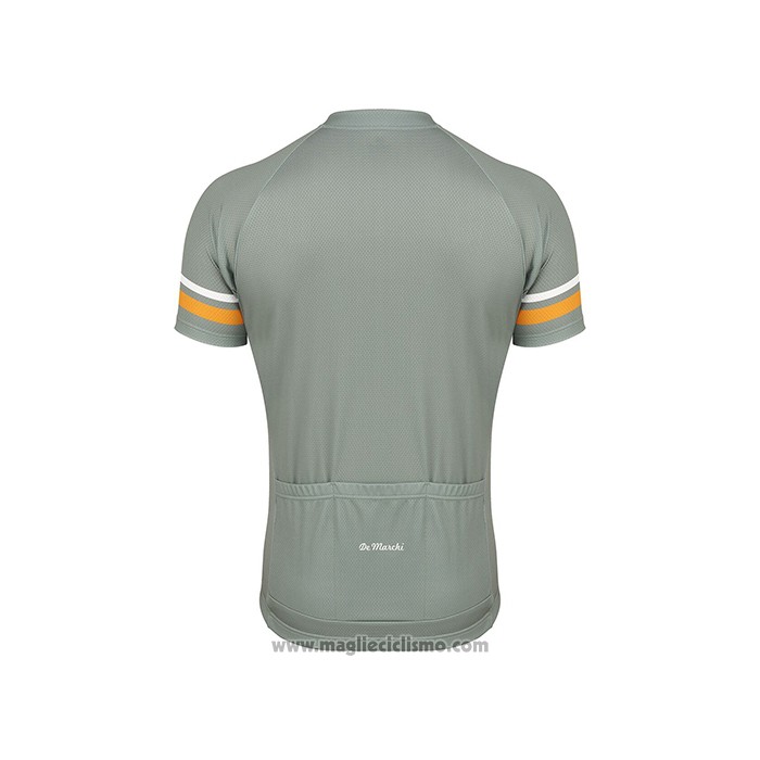2021 Abbigliamento Ciclismo De Marchi Verde Blu Manica Corta e Salopette